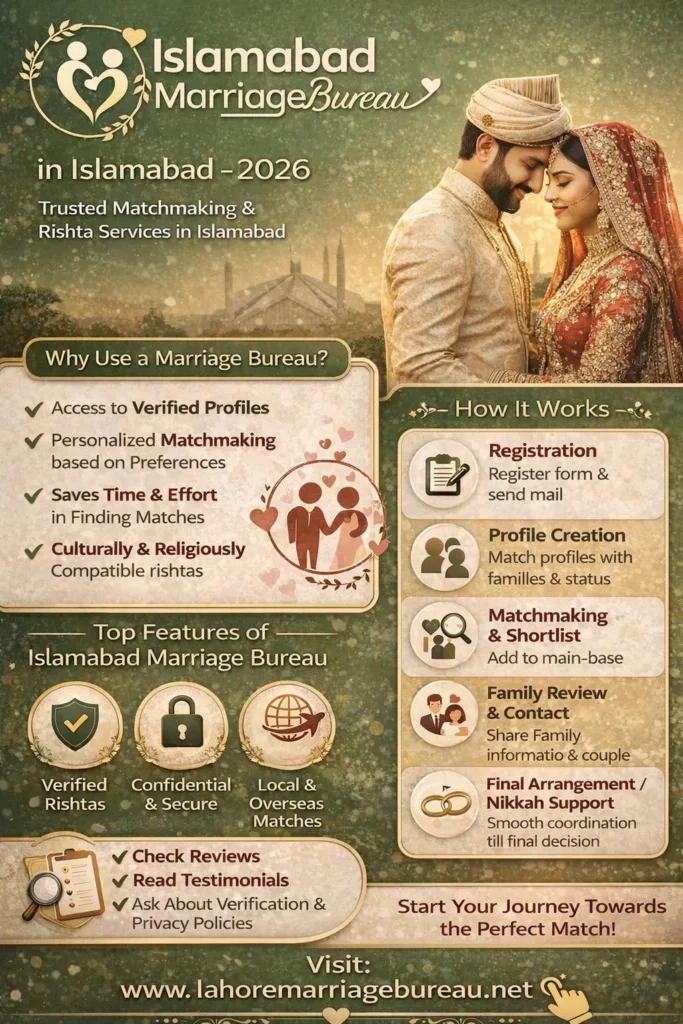 best marriage bureau in islamabad