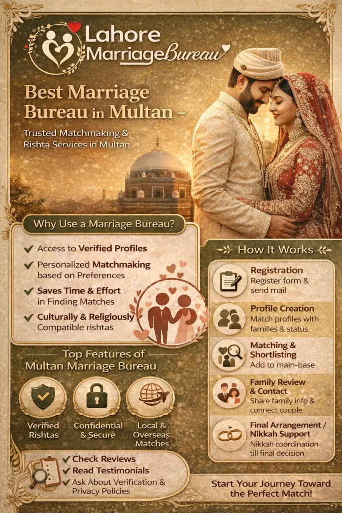 best marriage bureau in Multan